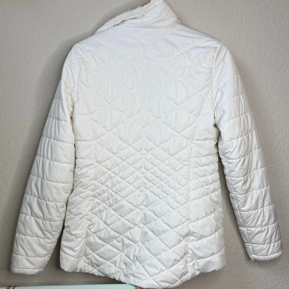 The North Face Reversible Puffer Winter Jacket White size Small - Picture 11 of 16